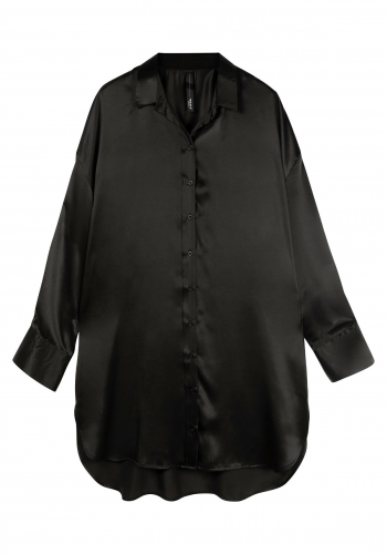 (w) Bluse 10DAYS Tunic Silk Dress black