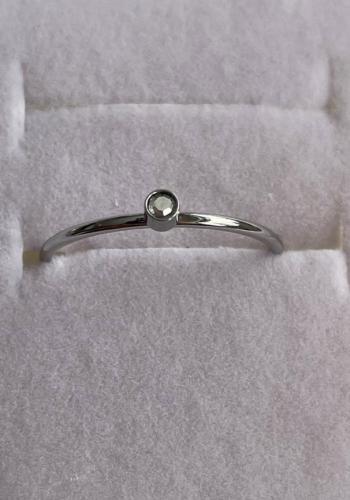 Ring Amelie wei/silber