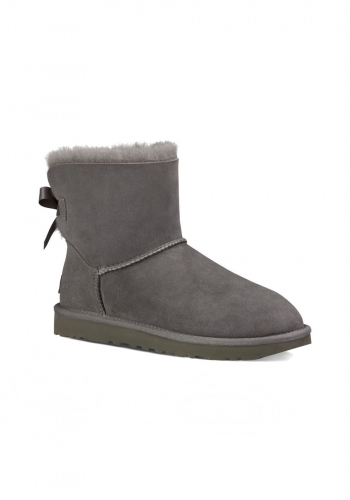 (w) Schuh UGG Mini Bailey Bow II grey