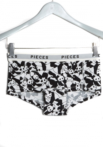 (w) Underwear Pieces Logo Lady Boxers