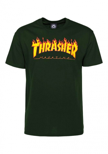 T-Shirt Thrasher Flame forest green