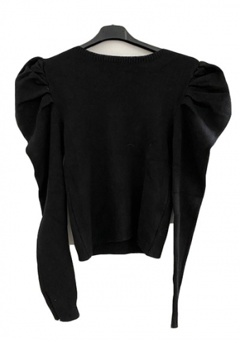 (w) Pulli Puffrmel schwarz