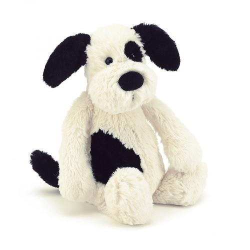 Jellycat Bashful Rufferty Black & Cream Puppy Origina