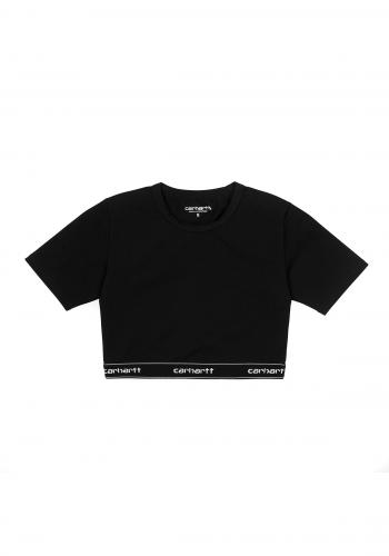(w) T-Shirt Carhartt WIP Crop Top black