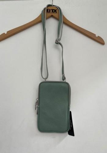 (w) Handytasche Echtleder sage