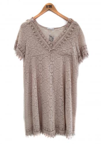 (w) Kleid Annabelle spitze braun