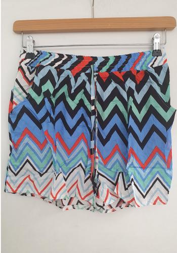 (w) Short Zig Zag blau