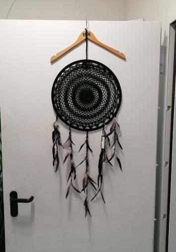 Dreamcatcher Gro 42 cm schwarz