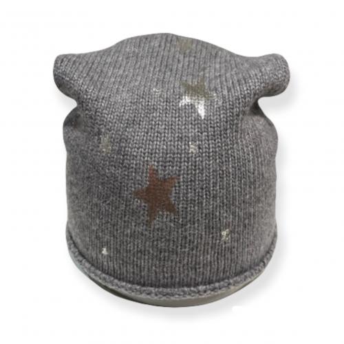 (w) Beanie multi Star grau