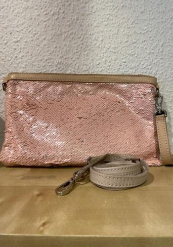 (w) Clutch Rosa Paillette