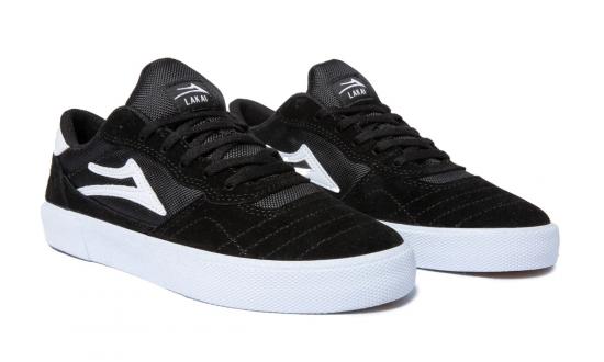 Schuh Lakai Cambridge black white suede