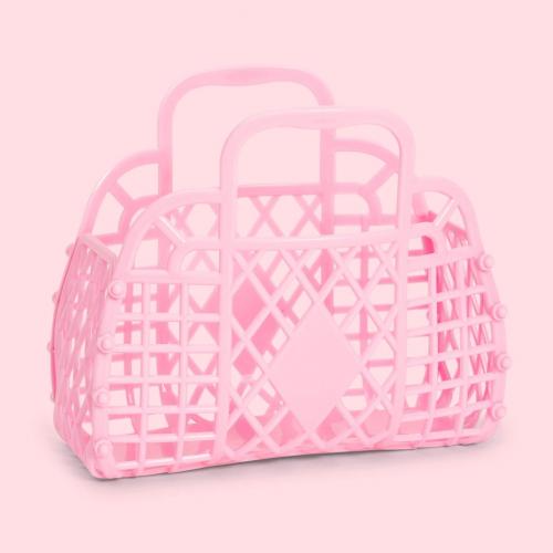 (w) Retro Basket MINI bubblegum pink