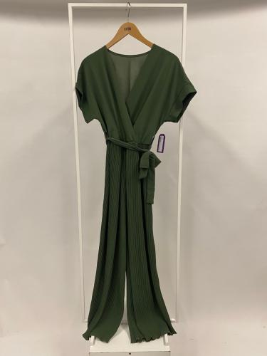 (w) Jumpsuit Plissee khaki