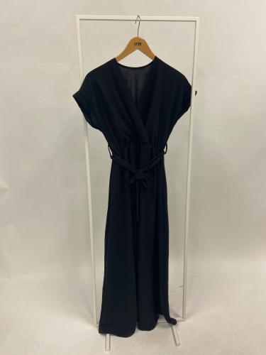(w) Kleid Marilyn Uni lang schwarz
