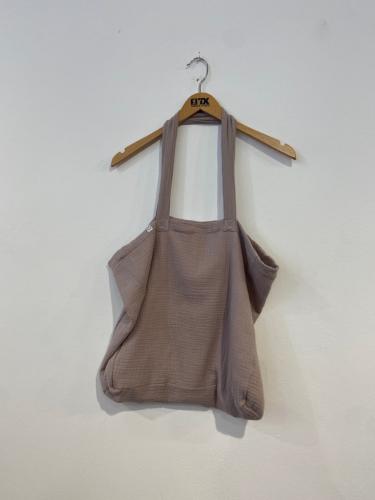 (w) Musselin Shopper large taupe