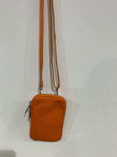 (w) Handytasche Echtleder orange