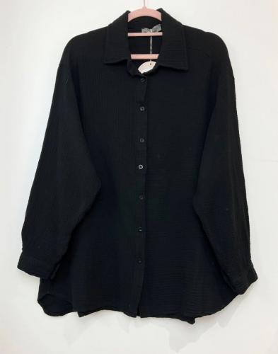 (w) Hemd Rebecca kurz schwarz