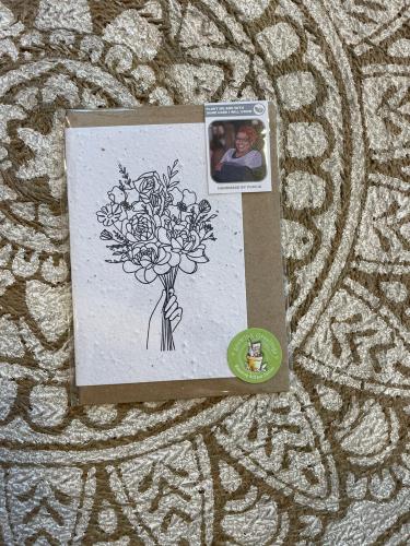 (w) Grußkarte Blooming Paper Blumenstrauß