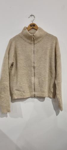 (w) Zip Cardigan 1329 beige 