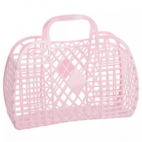 (w) Retro Basket LARGE, bubblegum pink