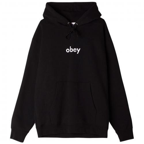 Hooded Obey Lowercase black