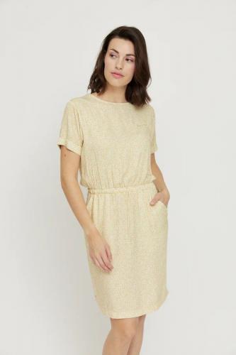 (w) Kleid Mazine Valera vanilla printed