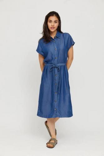 (w) Kleid Mazine Birnie dark blue wash