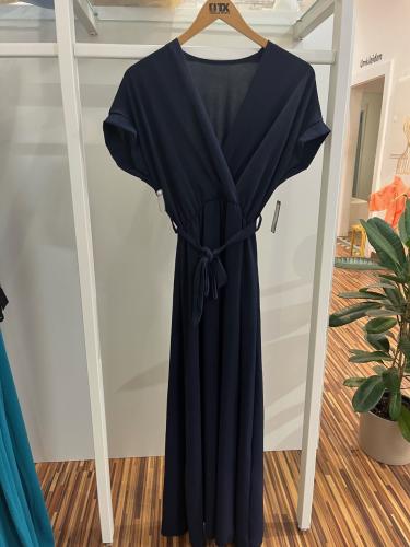 (w) Kleid Marilyn Uni lang dark navy