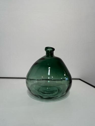 (w) Vase SELORES Glas grün 20x23cm