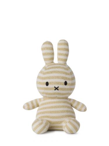 Miffy Sitting Organic Cotton Stripe Cream 23cm