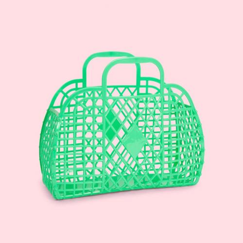 (w) Retro Basket SMALL, grn