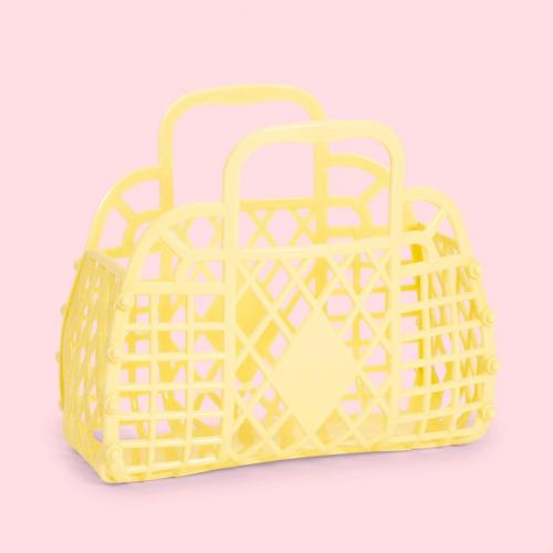 (w) Retro Basket LARGE, gelb