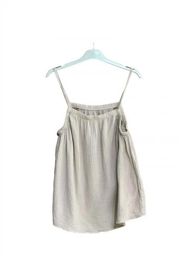 (w) Top Musselin beige
