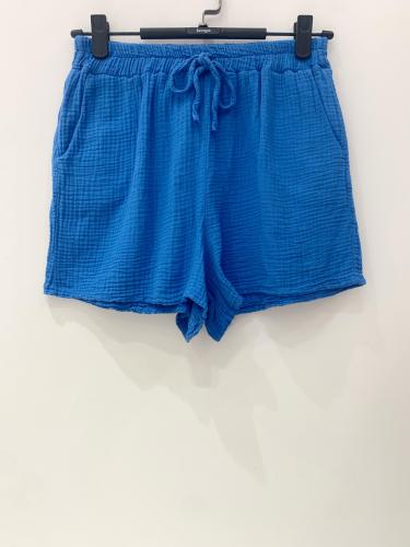 (w) Shorts Musselin II royal blue