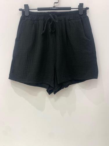 (w) Shorts Musselin II noir