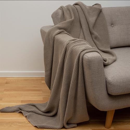 Decke Mega Moss throw washed khaki