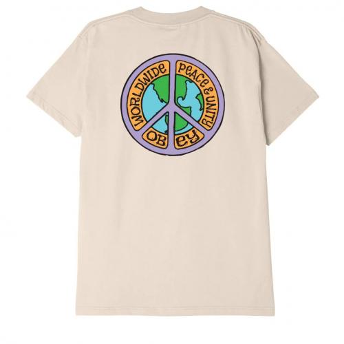 T-Shirt Obey Peace & Unit Classic creme