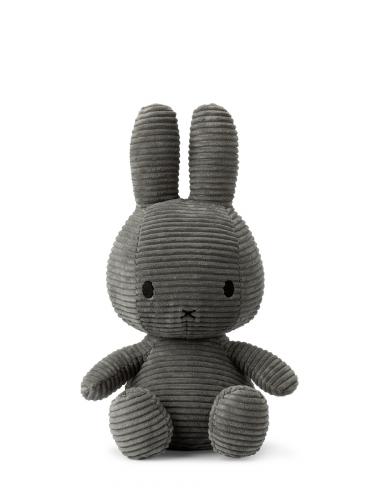 Miffy Sitting Corduroy grey 33cm