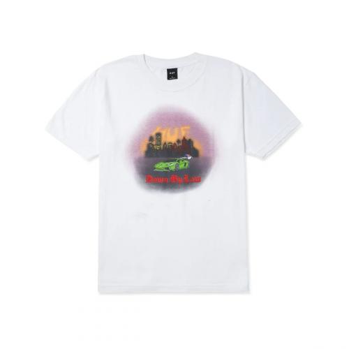 T-Shirt HUF Down By Law white