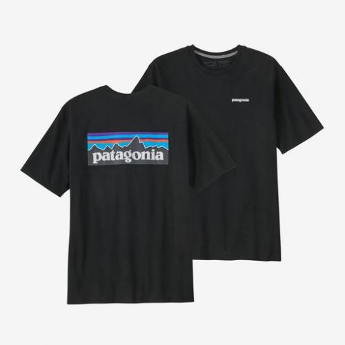T-Shirt Patagonia P-6 Responsibili black