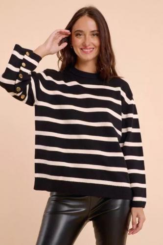 (w) Pullover Sweewe noir