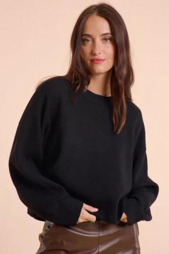 (w) Pullover Sweewe noir