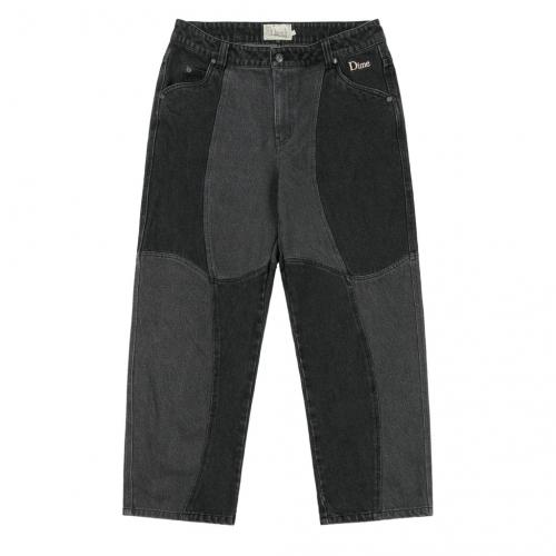 Pant Dime Blocked Relaxed black washed