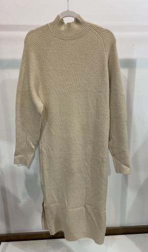 (w) Strickleid Zip 89209 ecru