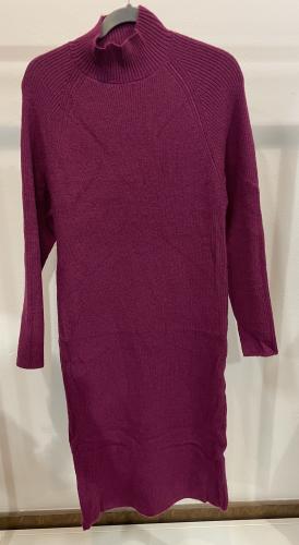 (w) Strickleid Zip 89209 rosa