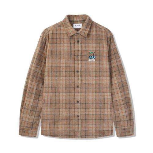 Hemd Butter Goods Cherry Flannel taupe