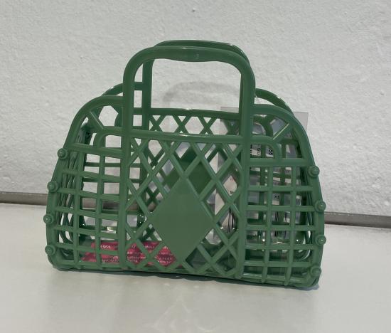 (w) Retro Basket mini olive