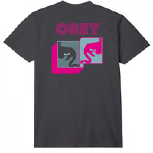 T-Shirt Obey Post Modern black