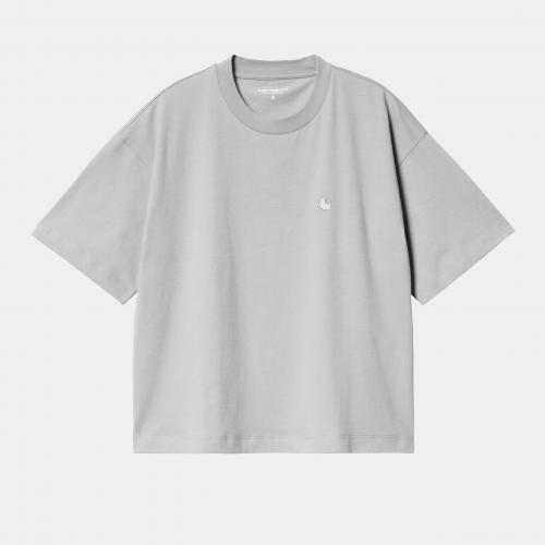 (w) T-Shirt Carhartt WIP Chester sonic silver