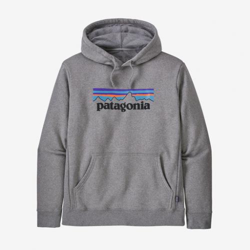 Hooded Patagonia P-6 Logo Uprisal gravel heather